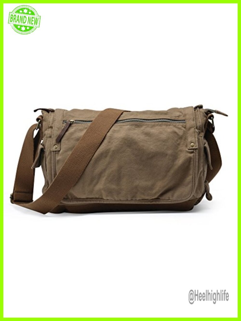 Canvas Messenger Bag Crossbody Shoulder Satchel Vintage Style